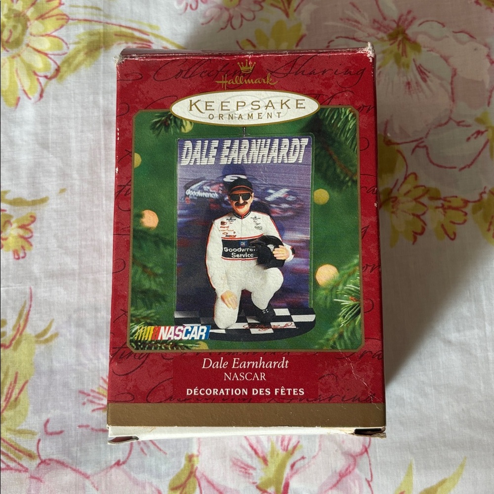 Hallmark Keepsake Ornament.Nascar Dale Earnhardt 2000 box is damaged